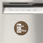 Meer koffie-periodieke tabel magneet (Insitu (Vaatwasser))