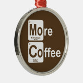Meer koffie-periodieke tabel metalen ornament (Rechts)