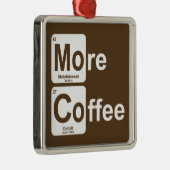 Meer koffie-periodieke tabel metalen ornament (Rechts)