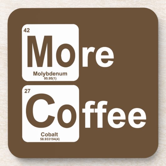 Meer koffie-periodieke tabel onderzetter (Voorkant)