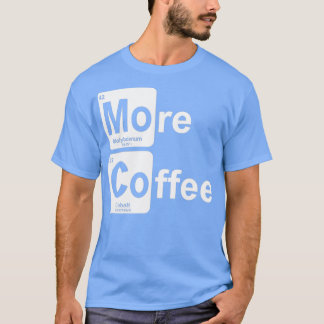 Meer koffie-periodieke tabel t-shirt