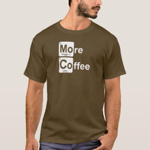 Meer koffie-periodieke tabel t-shirt