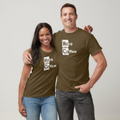 Meer koffie-periodieke tabel t-shirt (Unisex)