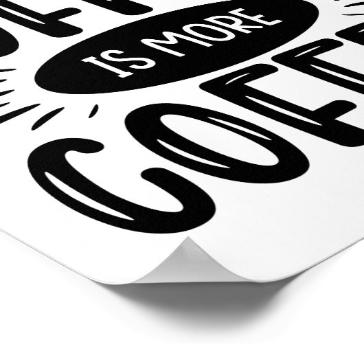 Meer koffie poster (Hoek)