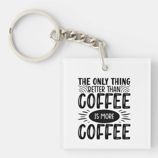 Meer koffie sleutelhanger (voorkant)