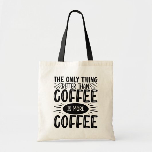 Meer koffie tote bag (Voorkant)