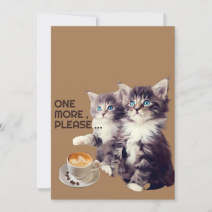 Meer koffie voor katten. kaart