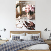 Meer kostbaar dan Rubies Canvas Afdruk (Insitu (Slaapkamer))