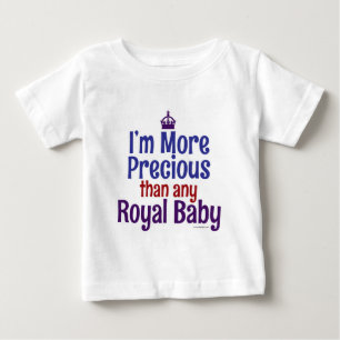 Meer kostbare koninklijke Baby Funny Baby Slogan