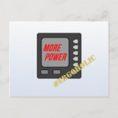 Meer kracht grappige opkomende roeier's briefkaart (Voorkant)