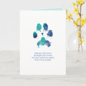 Meer Kracht Turquoise En Blauwe Kaart (Gele Bloem)