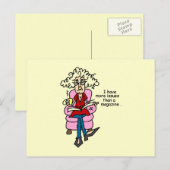 Meer Kwesties dan een Humor van het Tijdschrift Briefkaart (Voorkant / Achterkant)