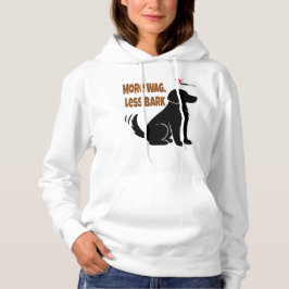 Meer Kwispelen, Minder Blaren – Hondensilhouet met Hoodie
