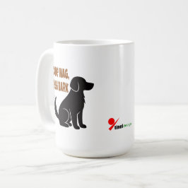 Meer Kwispelen, Minder Blaren – Hondensilhouet met Koffiemok