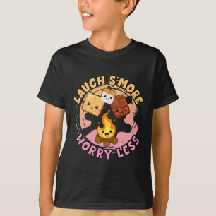 Meer lachen minder piekeren weekend klemmende kind t-shirt
