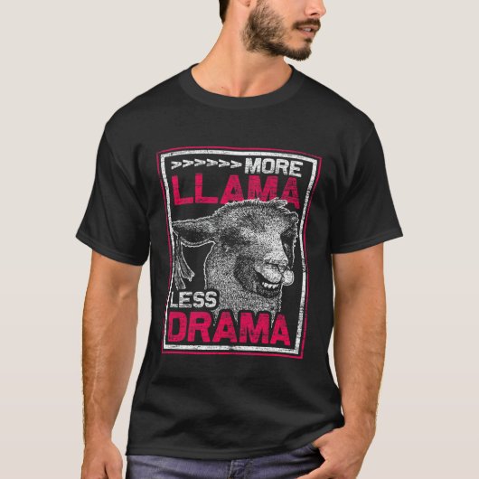 Meer Lama Minder Drama T-shirt (Voorkant)