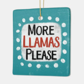 Meer lama's alstublieft Ornament (Links)