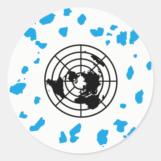 Meer Land #GLOBEXIT Ronde Stickers (Voorkant)