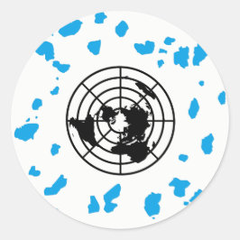 Meer Land #GLOBEXIT Ronde Stickers