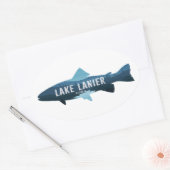 Meer Lanier Georgia Vis Ovale Sticker (Envelop)