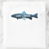 Meer Lanier Georgia Vis Ovale Sticker (Tas)