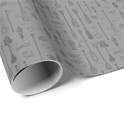 Meer Leven Inpakpapier - Monochroom  (Rol Hoek)