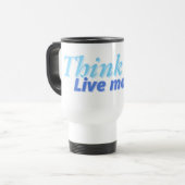 Meer leven, minder stress" reisbeker (Voorkant links)