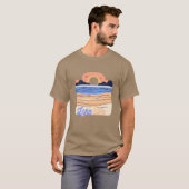 Meer Leven retro T-shirt (Voorkant volledig)