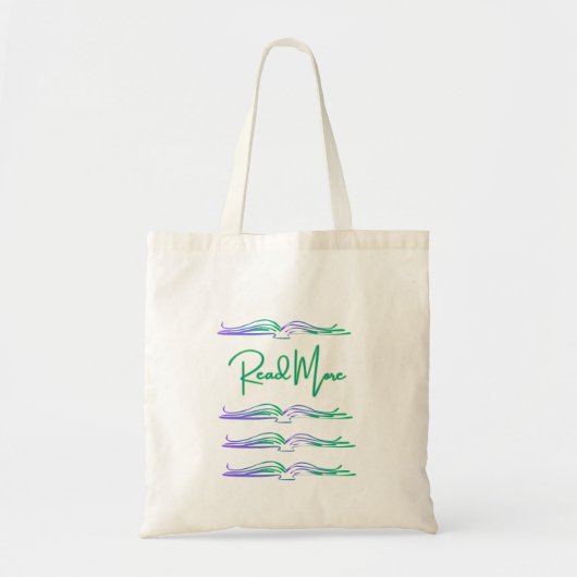 Meer lezen tijdens het winkelen  tote bag (Voorkant)
