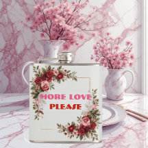 Meer liefde alsjeblieft Romantische citaat Vintage