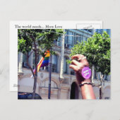 Meer liefde briefkaart (Voorkant / Achterkant)