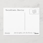 Meer liefde briefkaart (Achterkant)