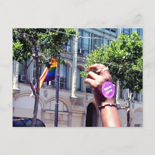 Meer liefde briefkaart (Voorkant)