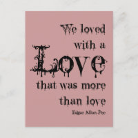 Meer liefde dan liefde Edgar Allan Poe Quote