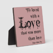 Meer liefde dan liefde Edgar Allan Poe Quote Fotoplaat (Voorkant)