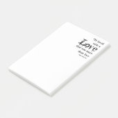 Meer liefde dan liefde Edgar Allan Poe Quote Post-it® Notes (Schuin)