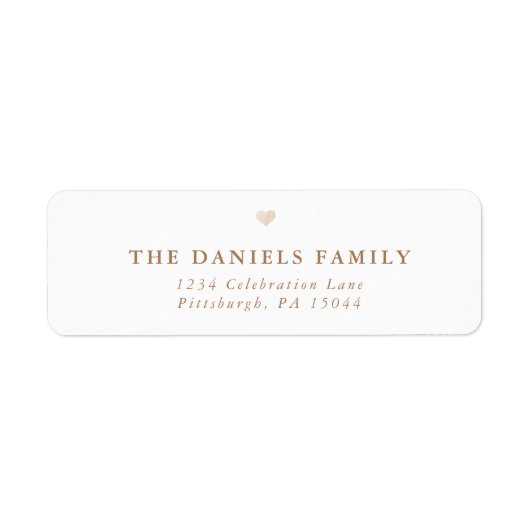 Meer liefde, meer vreugde | Aankondiging geboorte  Etiket (Voorkant)