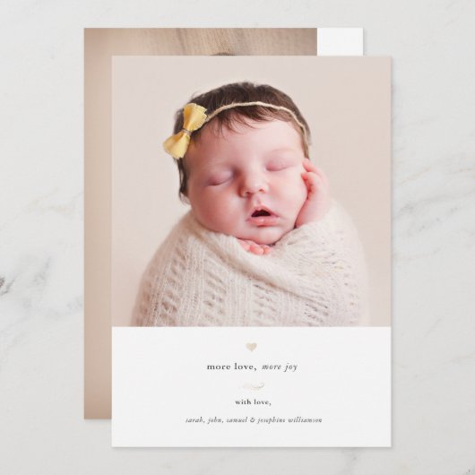 Meer liefde, meer vreugde | Aankondiging vakantiev (Voorkant / Achterkant)