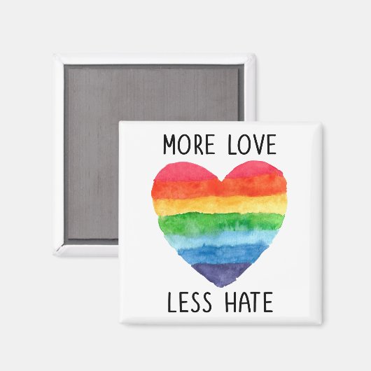 Meer Liefde Minder Haat Magneet (Voorkant / Achterkant)