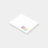 "Meer Liefde Niet Minder" Zelfliefde Post-it® Notes (Schuin)