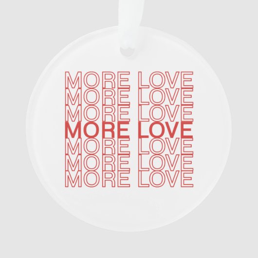 Meer liefde ornament (voorkant)