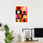 Meer liefde poster (Thuiskantoor)