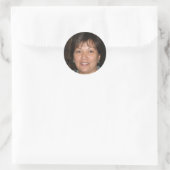 Meer liefde ronde sticker (Tas)