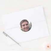 Meer liefde ronde sticker (Envelop)