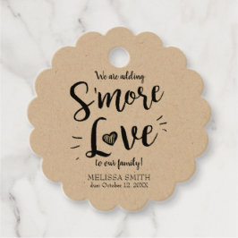 Meer liefde toevoegen aan ons Baby shower Black Bedankjes Labels