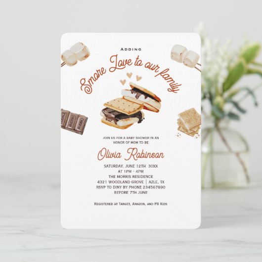 Meer liefde toevoegen aan onze familie Baby shower Kaart (Staand voorkant)