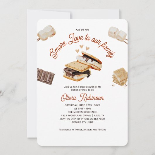 Meer liefde toevoegen aan onze familie Baby shower Kaart (Voorkant)