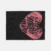 Meer liefde voor jezelf fleece deken (Voorkant (Horizontaal))