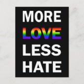 Meer liefdesminder haat Briefkaart (Voorkant)