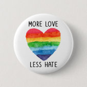 Meer liefdesminder haat Button (Voorkant)